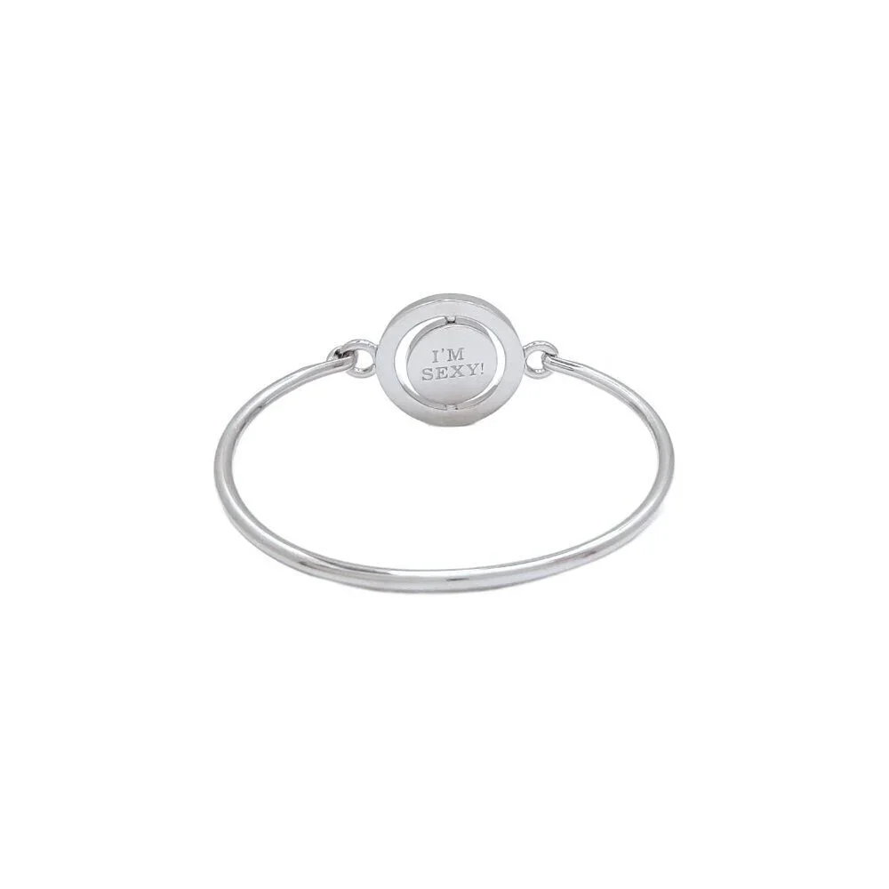 Carolee Scorpio Zodiac Sign Silver Tone Double Sided Charm Bangle Bracelet